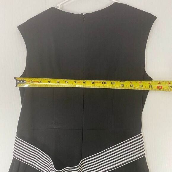 Connected Apparel Women's Black Mini Dress Sleeveless Zipper Size 10 Petite - Picture 7 of 13